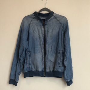 Denim bomber jacket